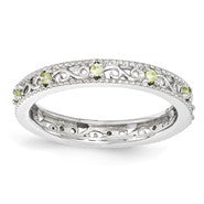 Sterling Silver Peridot Ring