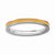 Sterling Silver Orange Enameled 2.25mm Ring