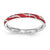 Sterling Silver Red Enamel Ring