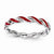 Sterling Silver Red Enamel Ring
