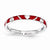 Sterling Silver Red Enamel Heart Ring