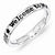 Sterling Silver Lyric Welcome to My World Ring