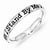 Sterling Silver Lyric Stand by Me Ring