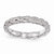 Sterling Silver Rhodium-plated Twist Ring