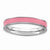 Sterling Silver Pink Enameled 3.25mm Ring