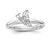 Sterling Silver Rhodium Butterfly With Diamond Ring