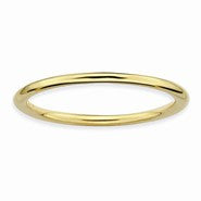 Sterling Silver Gold-plated Polished Ring