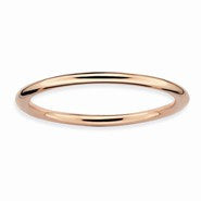 Sterling Silver Pink-plated Polished Ring