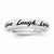 Sterling Silver Enamel Live Laugh Love Ring