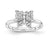 Sterling Silver Diamond Butterfly Ring