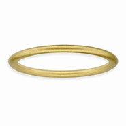 Sterling Silver Gold-plated Satin Ring
