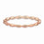 18k Rose Gold Plated Sterling SilverRice Bead Ring