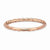 Sterling Silver Pink-plated Twisted Ring