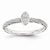 Sterling Silver Diamond Ring