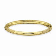 Sterling Silver Gold-plated Step-down Ring