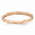 Sterling Silver Polished Rose Gold Plated Ring