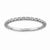 Sterling Silver Rhodium Criss-cross Ring