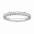 Sterling Silver Rhodium Cable Ring