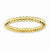 Sterling Silver Gold-plated Beaded Ring