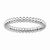 Sterling Silver Rhodium Beaded Ring