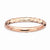 18k Rose Gold Plated Sterling SilverHammered Ring
