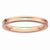 Sterling Silver Pink-plated Grooved Ring