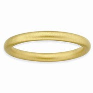 18k Gold Plated Sterling Silver Satin Ring