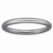 Sterling Silver w/Rhodium Satin Ring