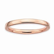 Sterling Silver Pink-plated Polished Ring