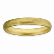 Sterling Silver Gold-plated Satin Ring