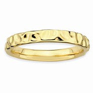 Sterling Silver Gold-plated Ring