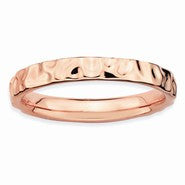 Sterling Silver Pink-plated Ring