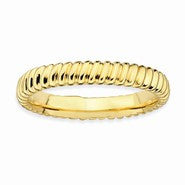 Sterling Silver Gold-plated Ring