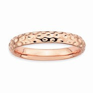Sterling Silver Pink-plated Ring