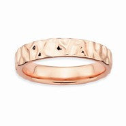 Sterling Silver Pink-plated Ring