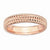 18k Rose Gold Plated Sterling SilverRing, Size 6, Jewelry Ring