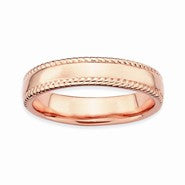 Sterling Silver Pink-plated Ring