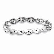 Sterling Silver Diamond Ring