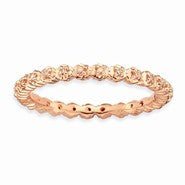 18k Rose Gold Plated Diamond Ring