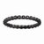 Sterling Silver Diamond Black-plated Ring