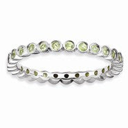 Sterling Silver Peridot Ring