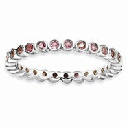 Sterling Silver Pink Tourmaline Ring