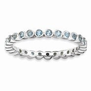 Sterling Silver Blue Topaz Ring