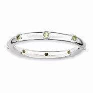 Sterling Silver Peridot Ring
