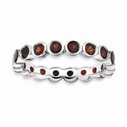 Sterling Silver Garnet Ring
