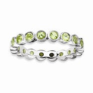 Sterling Silver Peridot Ring