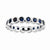 Sterling Silver Created Sapphire Ring