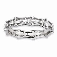 Sterling Silver Polished Fleur De Lis Ring