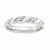 Sterling Silver Polished White Enameled Ring