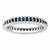 Sterling Silver Polished Sapphire Eternity Ring
